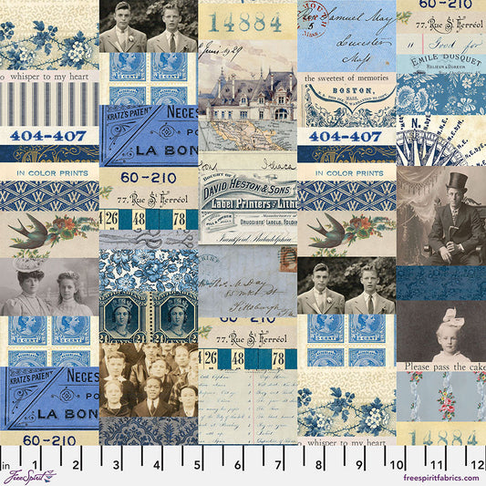 FreeSpirit | Tim Holtz | Palette Indigo | Indigo Collage | Indigo