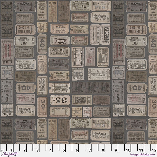 FreeSpirit | Tim Holtz | Palette Charcoal | Charcoal Tickets | Charcoal