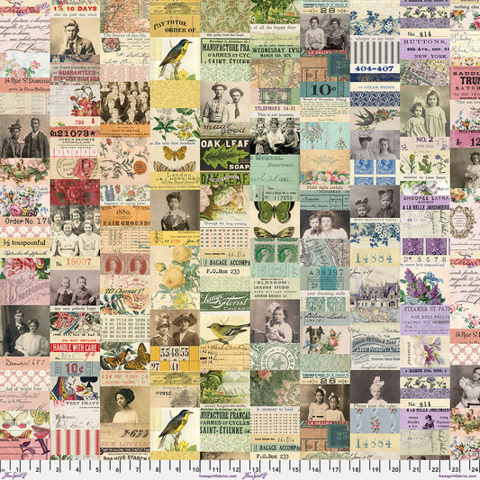 Multi Collage fabric in Multi by Tim Holtz for FreeSpirit