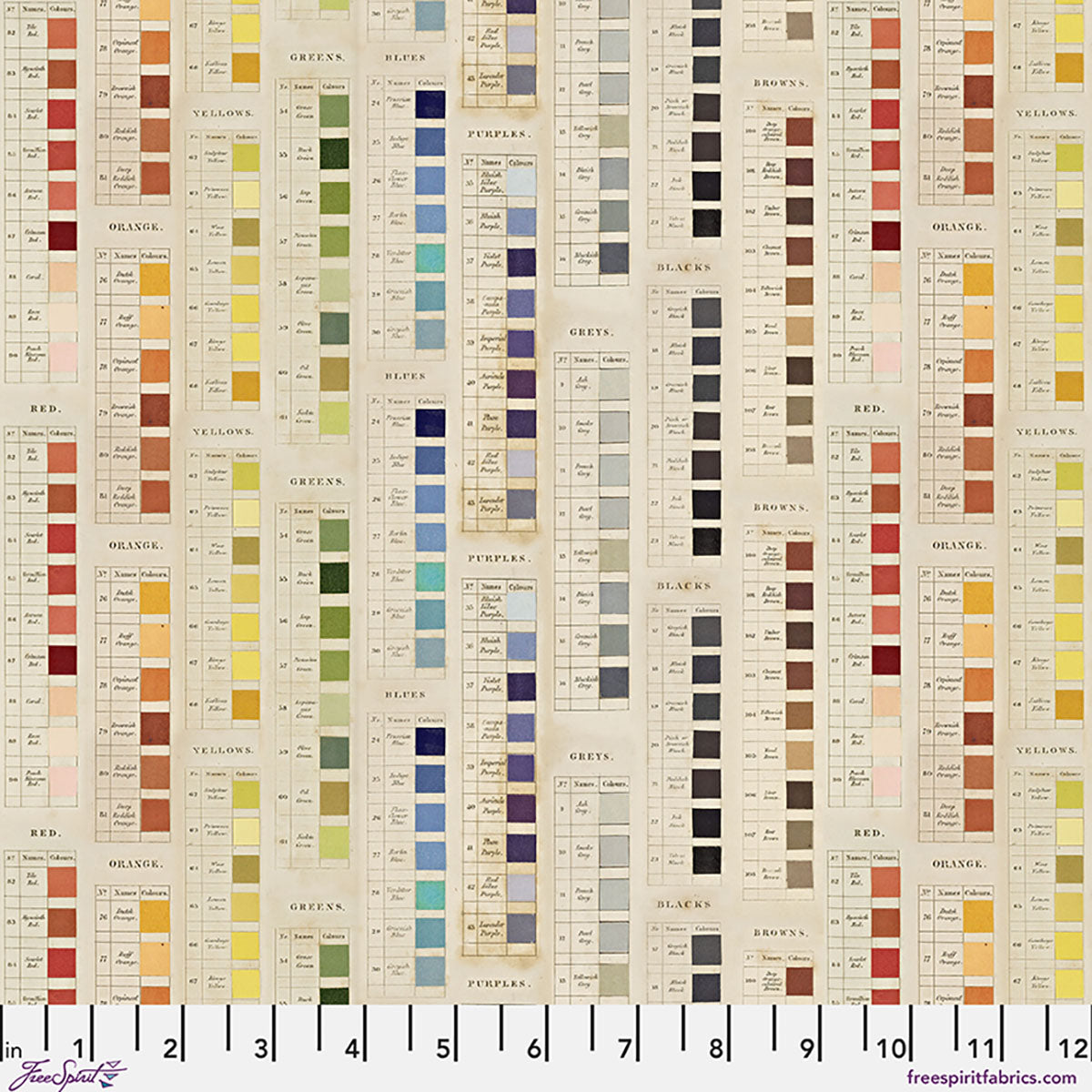 Multi Palettes fabric in Multi by Tim Holtz for FreeSpirit