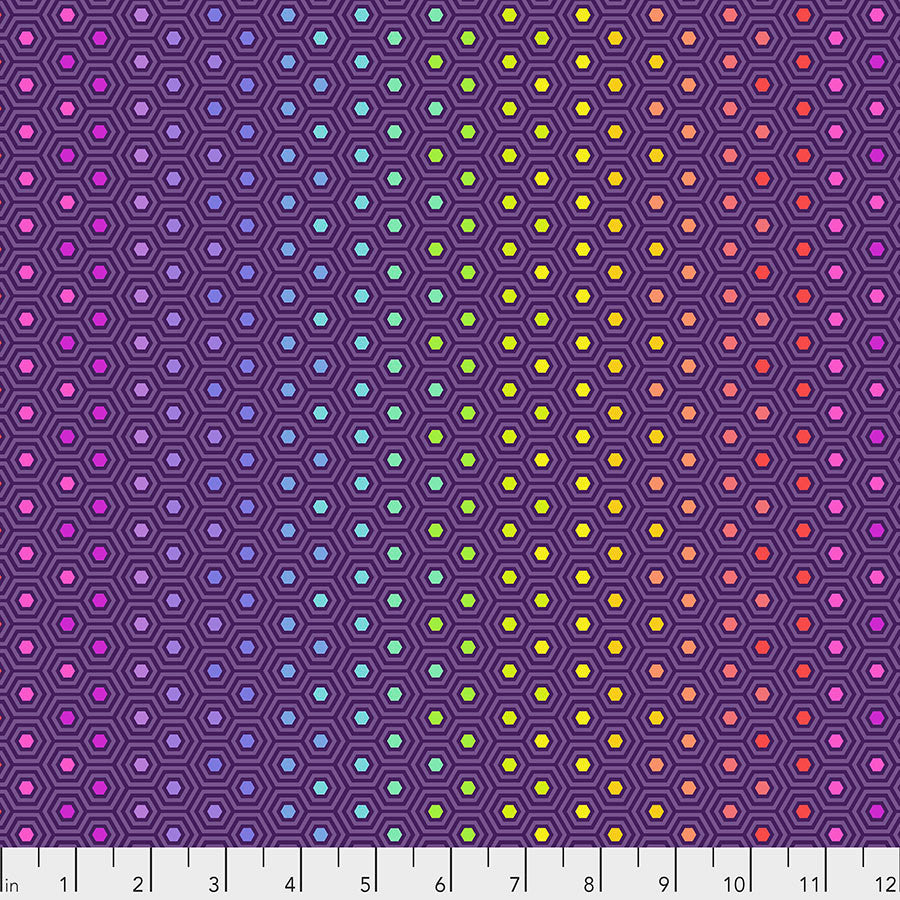 Hexy Rainbow - Starling Tula Pink True Colors FreeSpirit fabric
