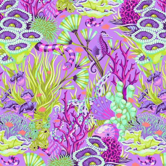 Free Spirit | Tula Pink | Floral Reef | Reef What You Sew | Ultraviolet