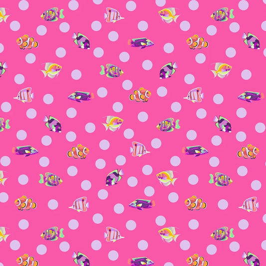 Free Spirit | Tula Pink | Floral Reef | School Crossing | Delphine
