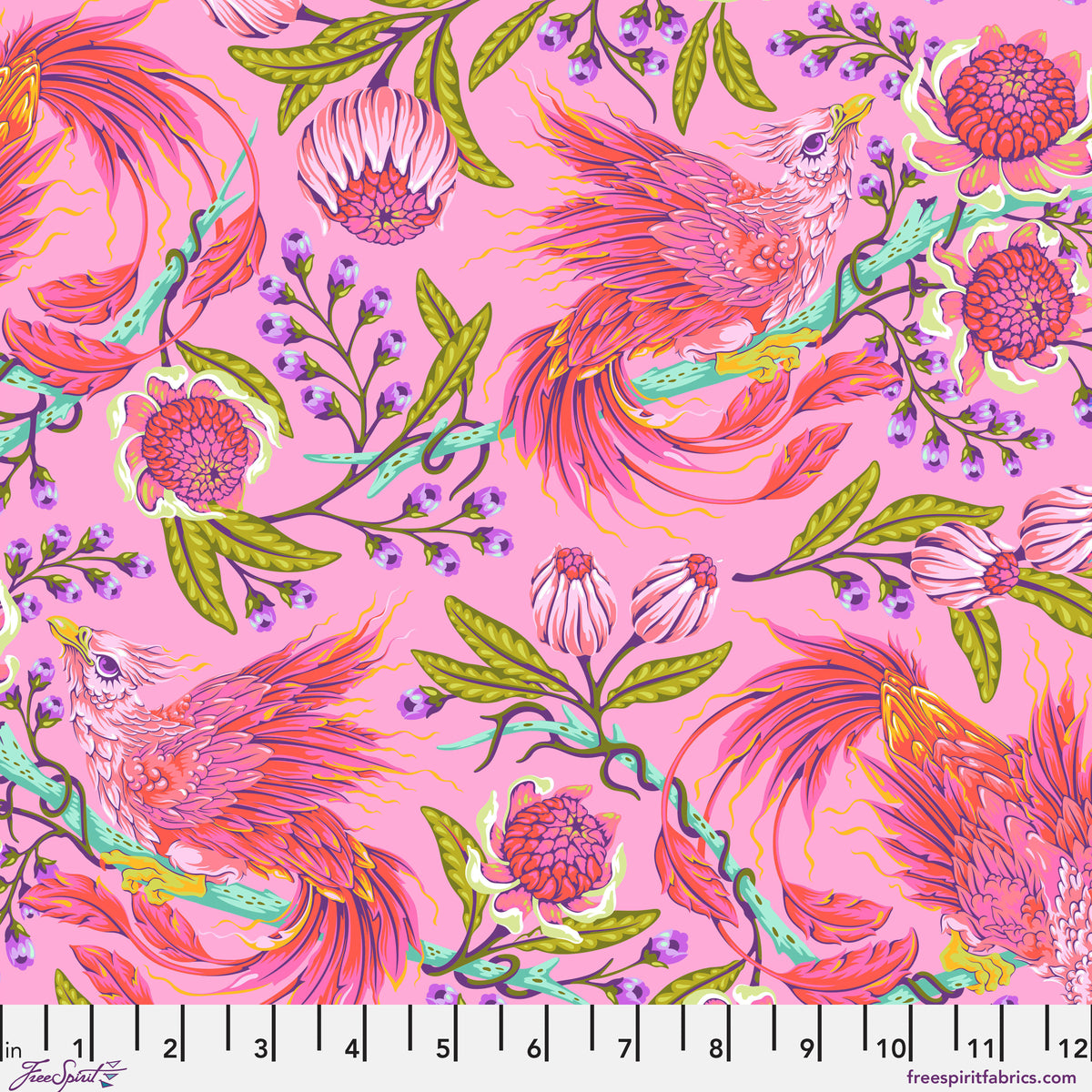 FreeSpirit Fabrics | Legendary | Hot Wings | Wildorchid | PWTP281.WILDORCHID | Tula Pink