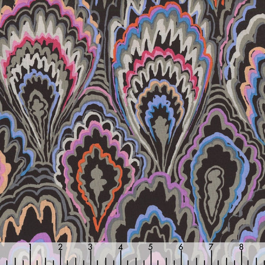 Free Spirit | Kaffe Fassett Collective | Marble Scallops Black