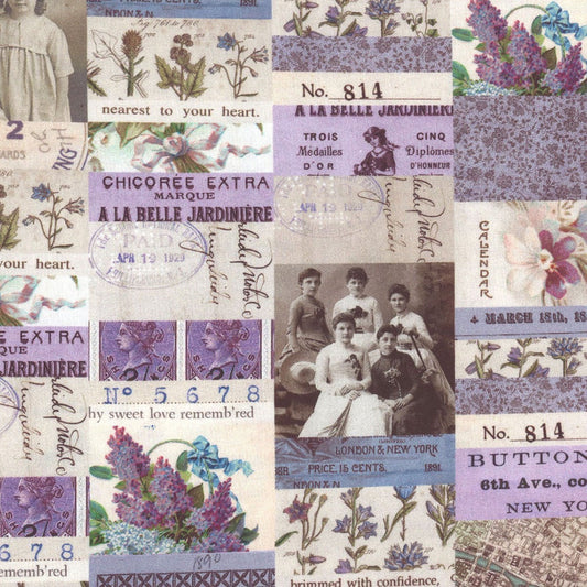 Free Spirit | Tim Holtz | Palette Purple | Collage | Purple