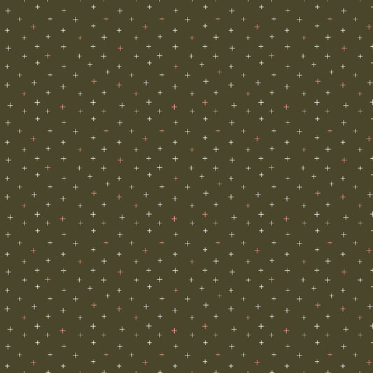 Cotton + Steel | Basics | Be Positive - Moss
