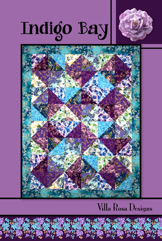 Indigo Bay Quilt Pattern Card