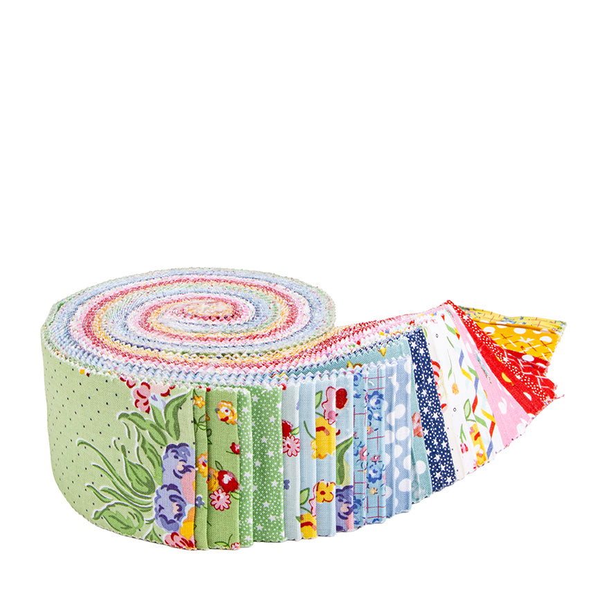 Dear Sweethearts 2.5 Inch Rolie Polie, 40 Pcs. by Riley Blake Designs