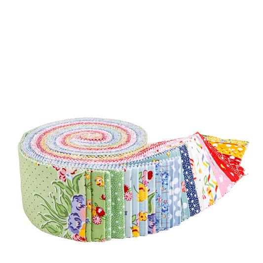 Dear Sweethearts 2.5 Inch Rolie Polie, 40 Pcs. by Riley Blake Designs