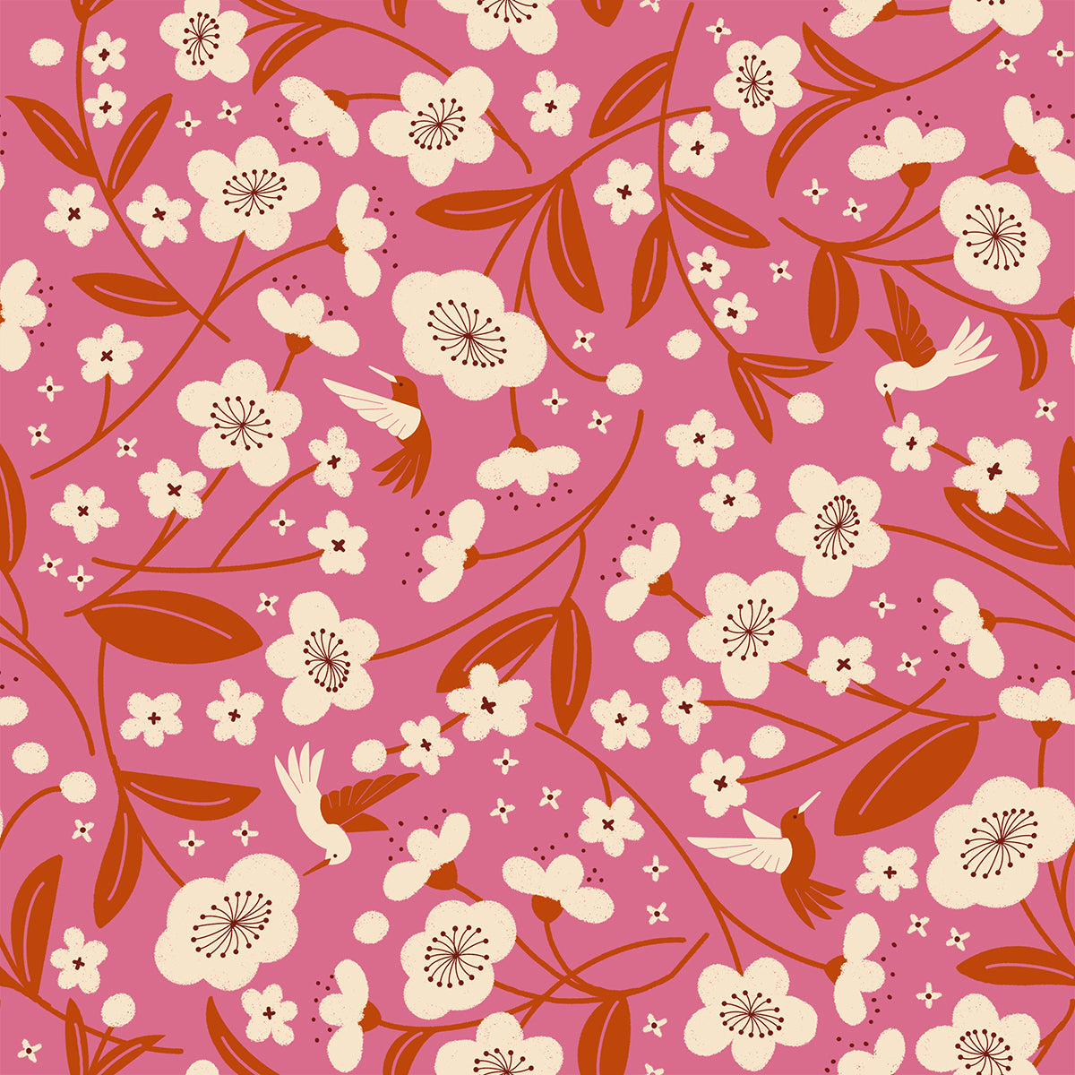 Ruby Star Society Persimmon | Persimmon Blossoms | Hibiscus | RS1121 11