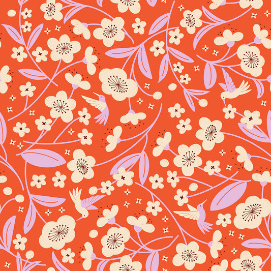 Ruby Star Society Persimmon | Persimmon Blossoms | Warm Red | RS1121 12