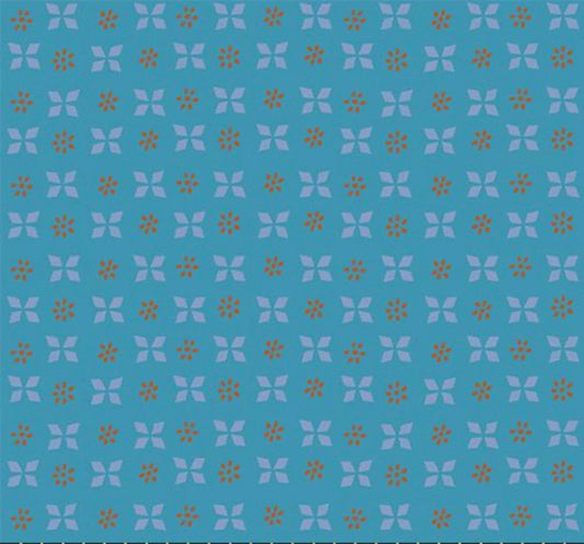 Ruby Star | Sugar Maple | Alexia Abegg | Block Print | Vintage Blue
