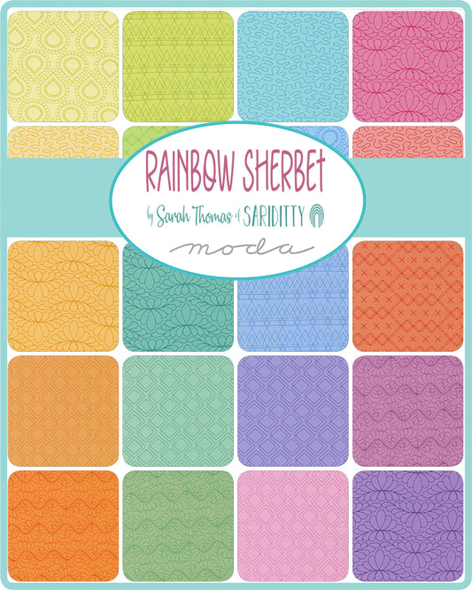 Moda | Rainbow Sherbet | Sariditty | 10" Layer Cake