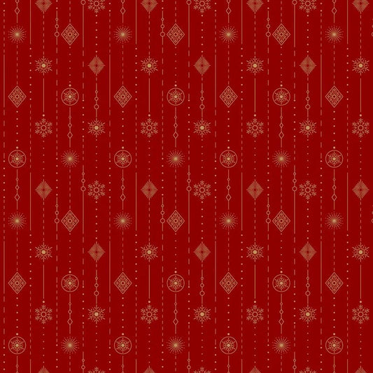Northcott| Sparkle| Red| Stripe
