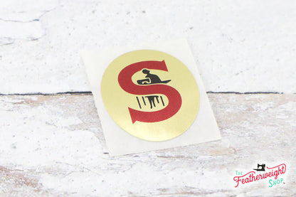 Badge for White Featherweight| Singer Featherweight