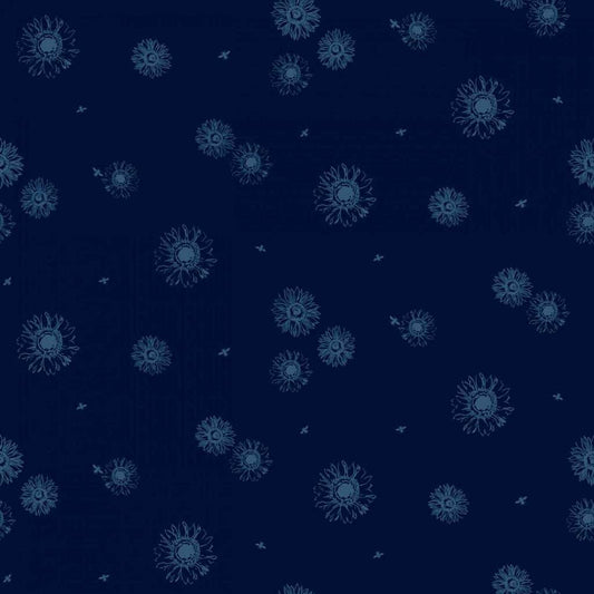 Riley Blake| Honey Bees and Flowers| Navy