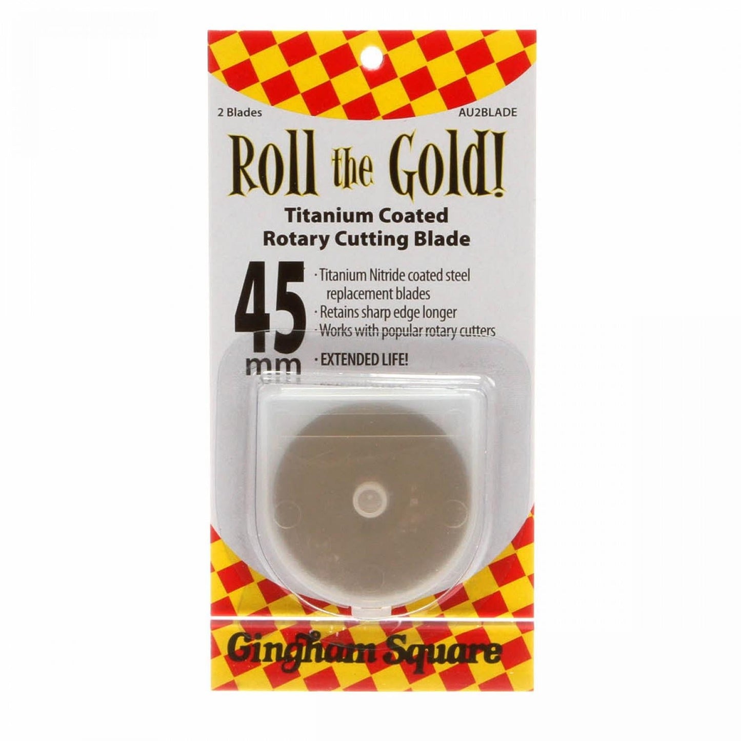 Roll the Gold | 45mm Rotary Blades | 2 or 10 Pack