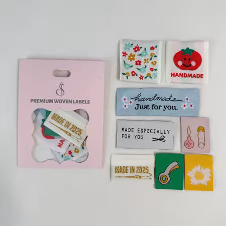Assorted Woven Labels Made in 2025 8pk # SI-WL1 (Minki Kim)