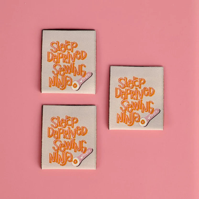 Moda | Kati Cupcake | I Sleep Deprived | Sewing Labels | 3 Pack