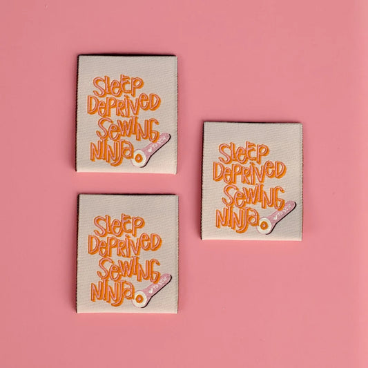 Moda | Kati Cupcake | I Sleep Deprived | Sewing Labels | 3 Pack