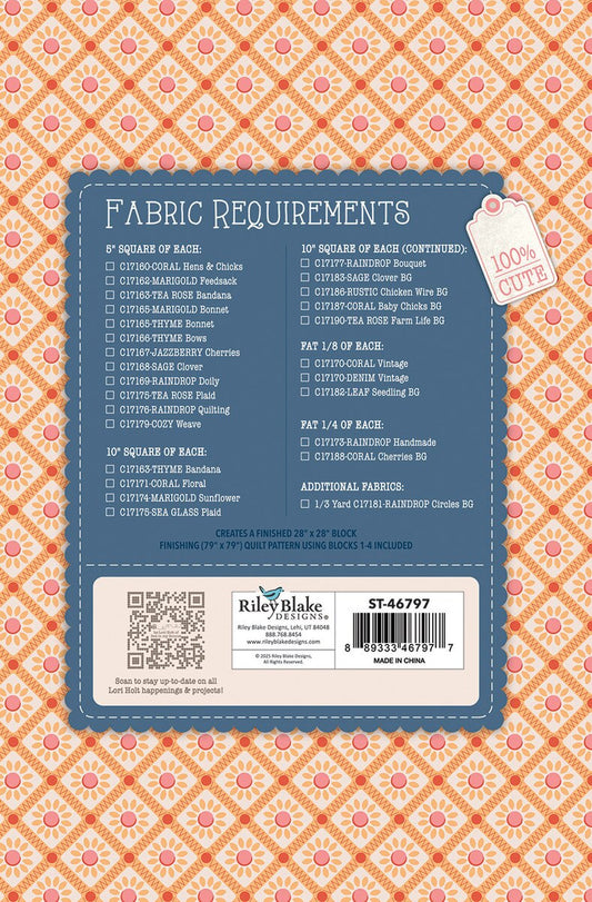 LORI HOLT FARMER'S DAUGHTER QUILT SEEDS™ PATTERN SPRING BARN