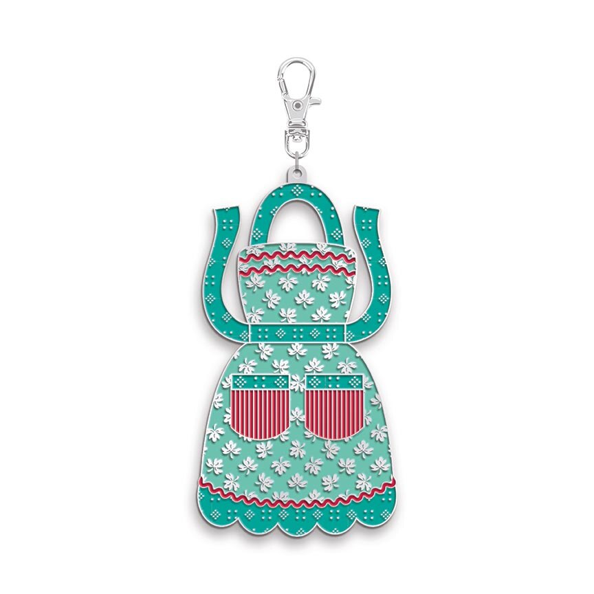 Lori Holt Enamel Happy Charm Apron by Lori Holt for Riley Blake Designs