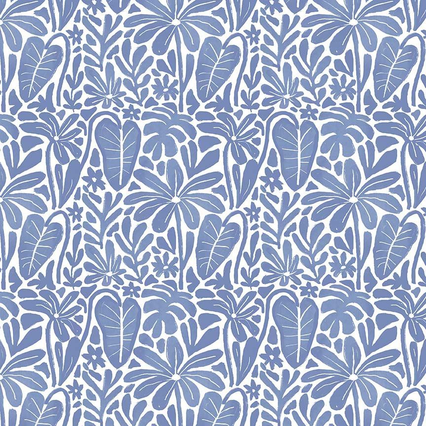 Dear Stella | Aloha | Palm Blockprint | White