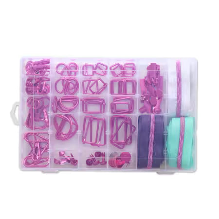 Essential Box Bundle of Hardware and Zippers - Checker item STS220P