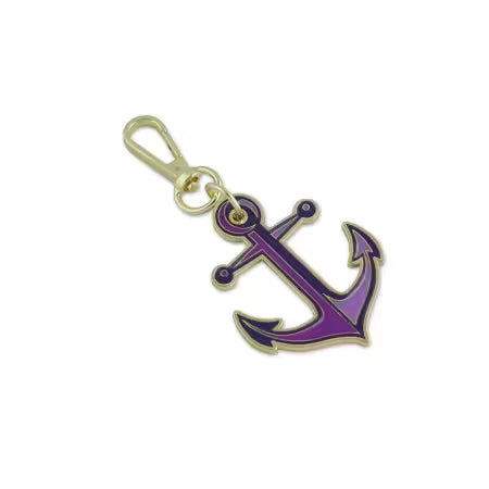 Anchors Aweigh Ultraviolet Bag Charm - Checker item STS345