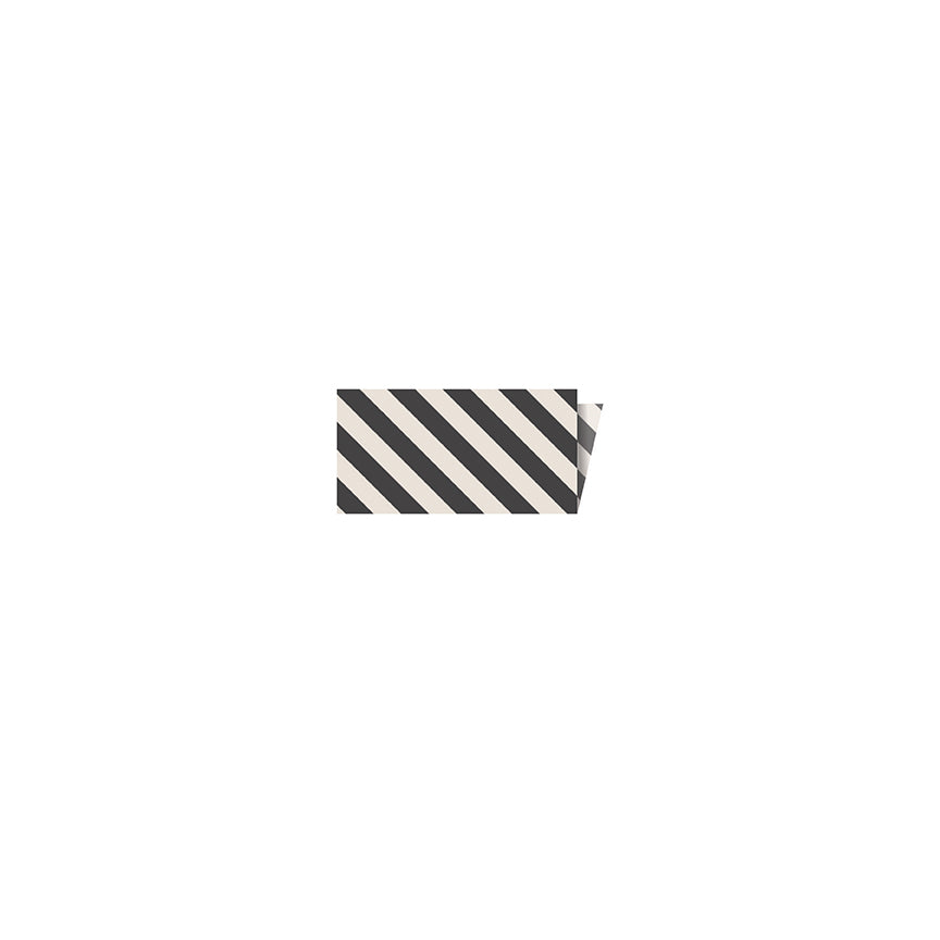 Riley Blake Designs Single-Fold Quilt Binding 1/8" Stripe on Ivory Charcoal