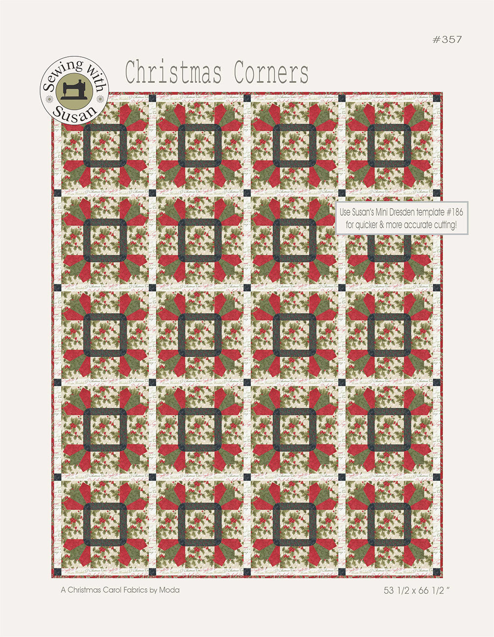 Christmas Corners Quilt Pattern by Suzn Quilts