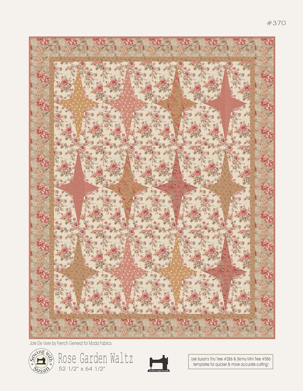 Rose Garden Waltz Quilt Pattern by Suzn Quilts