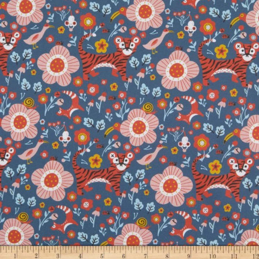 Paintbrush Studio | Tiger Garden | Royal Blue