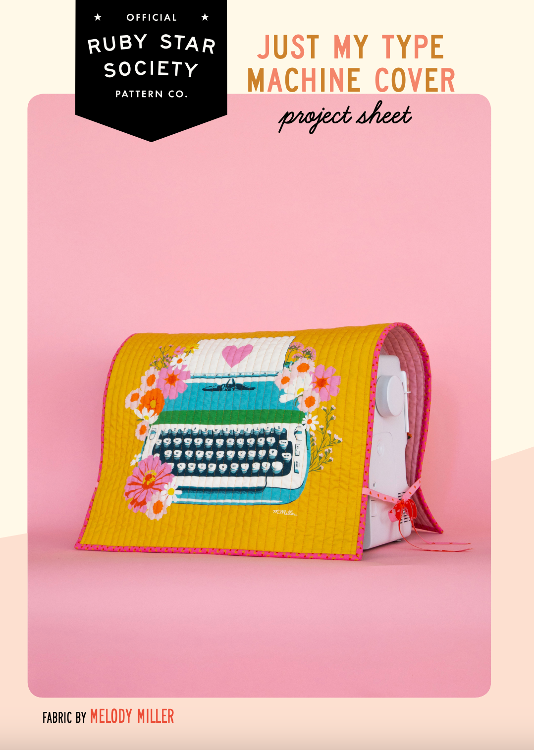 Free Pattern | Ruby Star Society | Just My Type Machine Cover