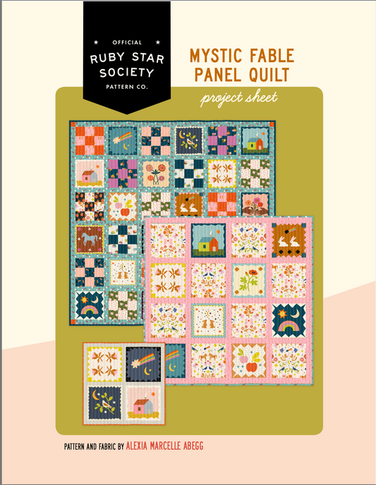 Free Pattern | Ruby Star Society | Mystic Fable Panel Quilt Pattern