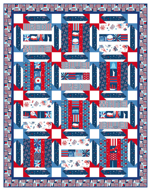 Quilt | America 250 Northcott Fabric Line | American Liberty Pattern  | Curated Collection