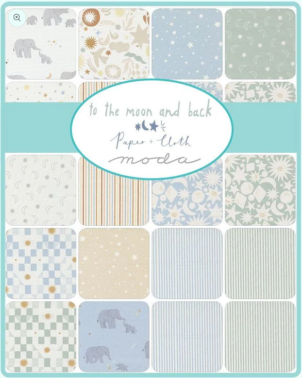 Moda | Paper + Cloth | to the moon and back | Charm Pack