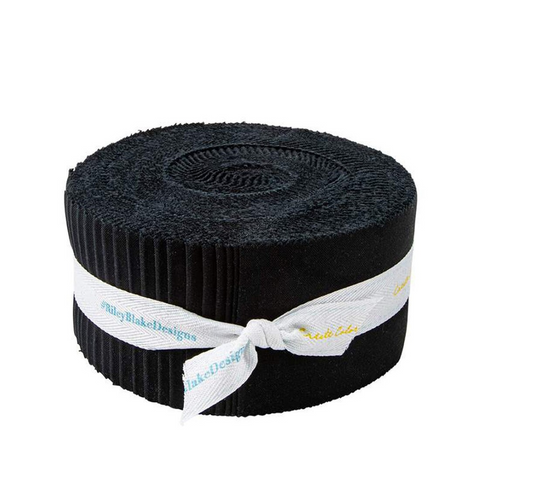 Riley Blake | Confetti Cotton | Black | 2 1 |2" Rolie Polie