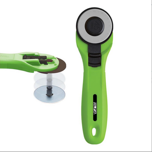 Olfa | 45 MM Rotary Cutter | Lime Green