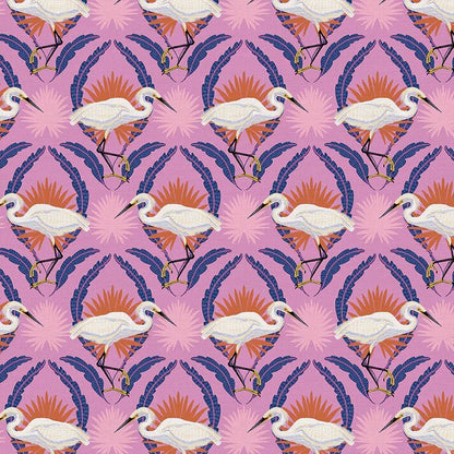 Paintbrush Studio | Everglade | Snowy Egret | Purple
