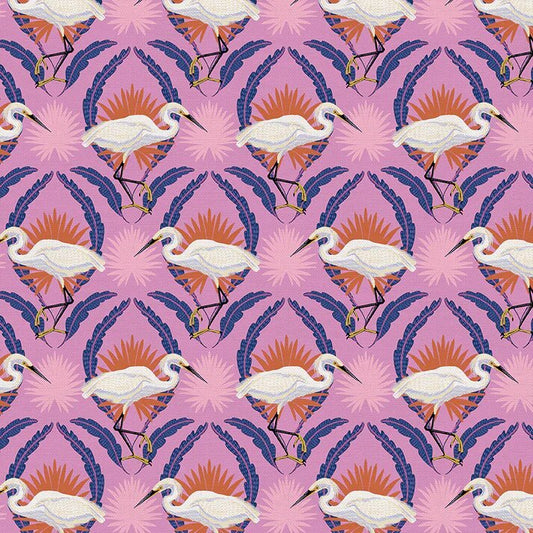 Paintbrush Studio | Everglade | Snowy Egret | Purple
