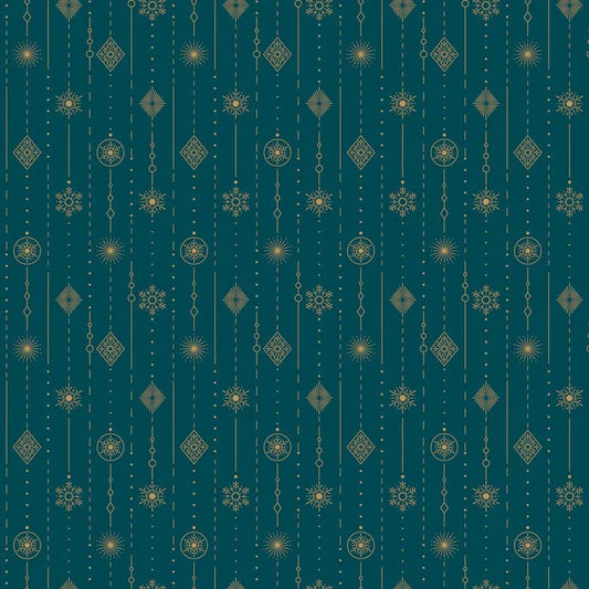 Northcott| Sparkle| Teal| Stripe