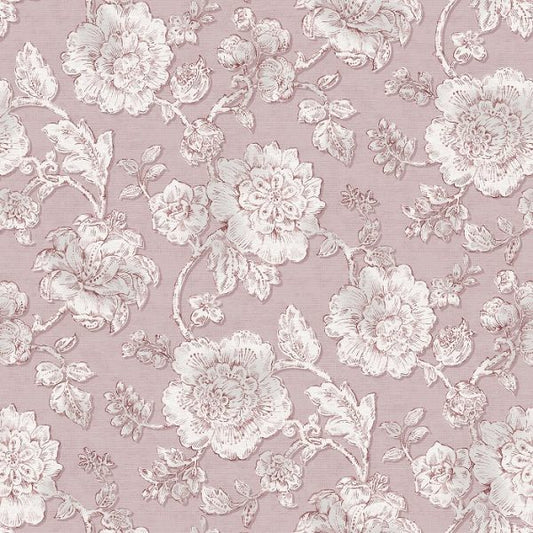 Paintbrush Studio Fabrics | Rural Life | Bunnies & Clover | Rose