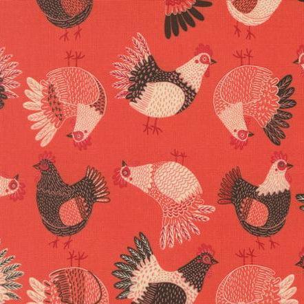 Moda | The HenHouse | Gingiber | Tossed Chickens | Tomato