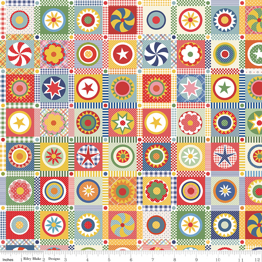 Dear Sweethearts 107/108" Wide Back Circular Sensation Multi by Riley Blake Designs