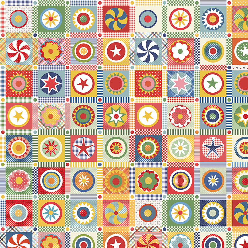 Dear Sweethearts 107/108" Wide Back Circular Sensation Multi by Riley Blake Designs