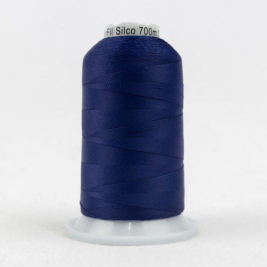 Silco Solid 35wt Cotton Thread 700yd Dark Blue# WFSC-25