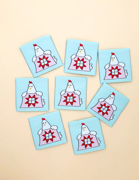 Sewing Illustration | Quilty Hen Woven Labels