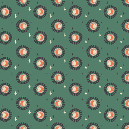 Cotton + Steel | Riverbank | Cascade Sun | Evergreen